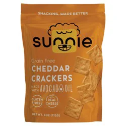 Sunnie's Grain Free Cheddar Cheese Crackers 4 oz