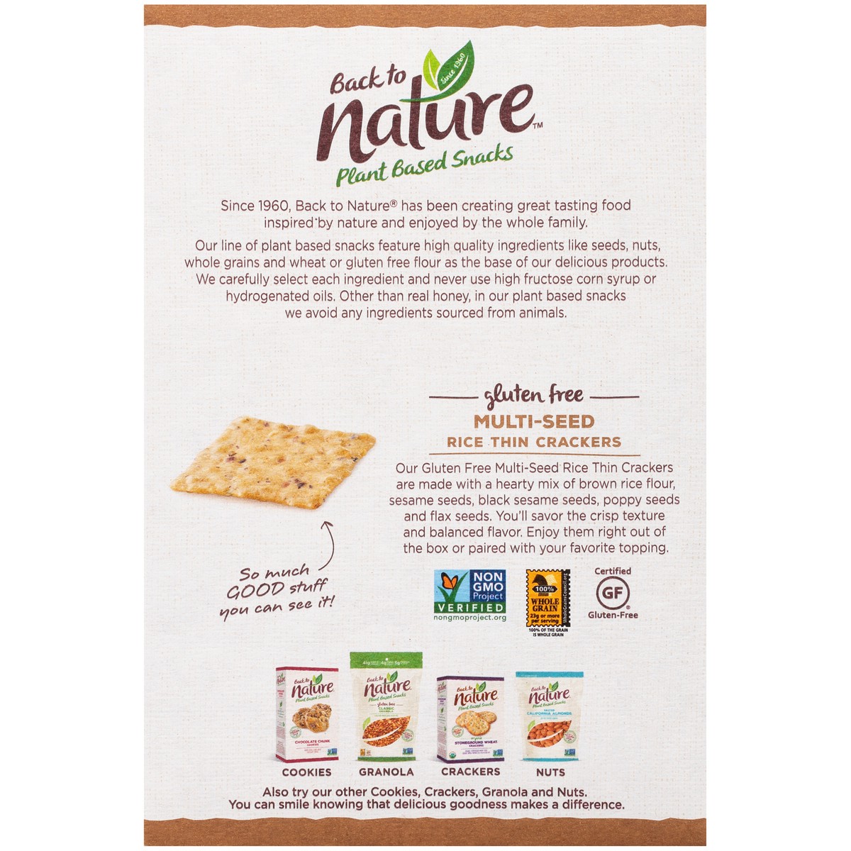 slide 6 of 9, Back to Nature Crackers, 4 oz