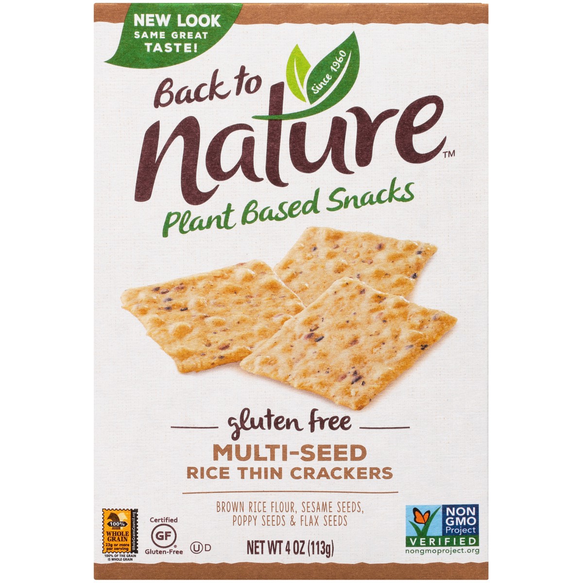 slide 7 of 9, Back to Nature Crackers, 4 oz