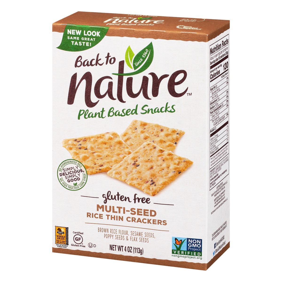 slide 1 of 9, Back to Nature Crackers, 4 oz