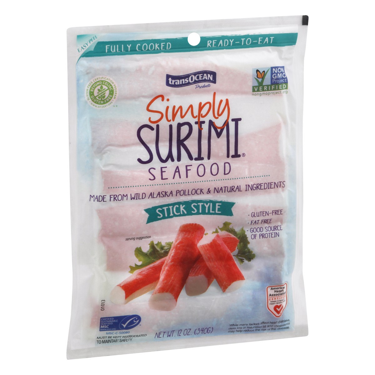 slide 2 of 9, Simply Surimi Seafood Stick Style, 12 oz