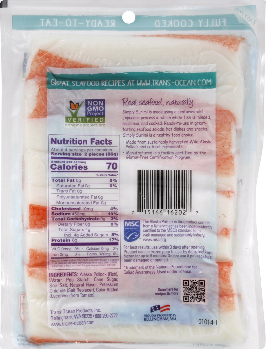 slide 7 of 9, Simply Surimi Seafood Stick Style, 12 oz