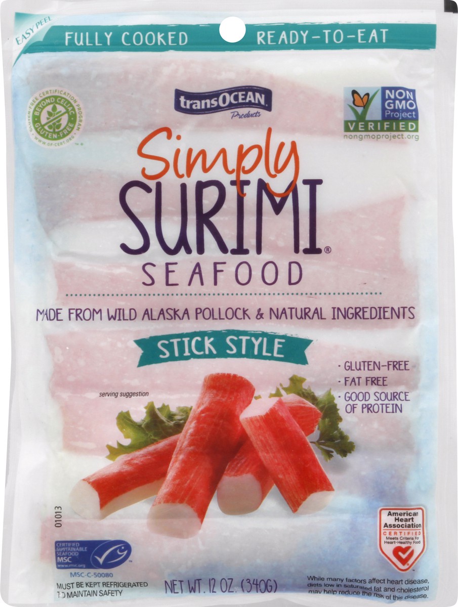 slide 5 of 9, Simply Surimi Seafood Stick Style, 12 oz