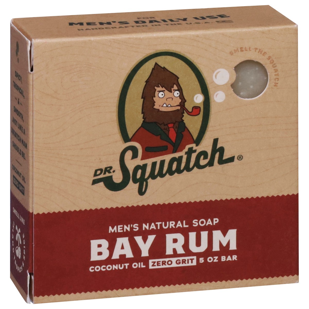 slide 10 of 13, Dr. Squatch Mens Zero Grit Men's Natural Bay Rum Soap 5 oz, 5 oz