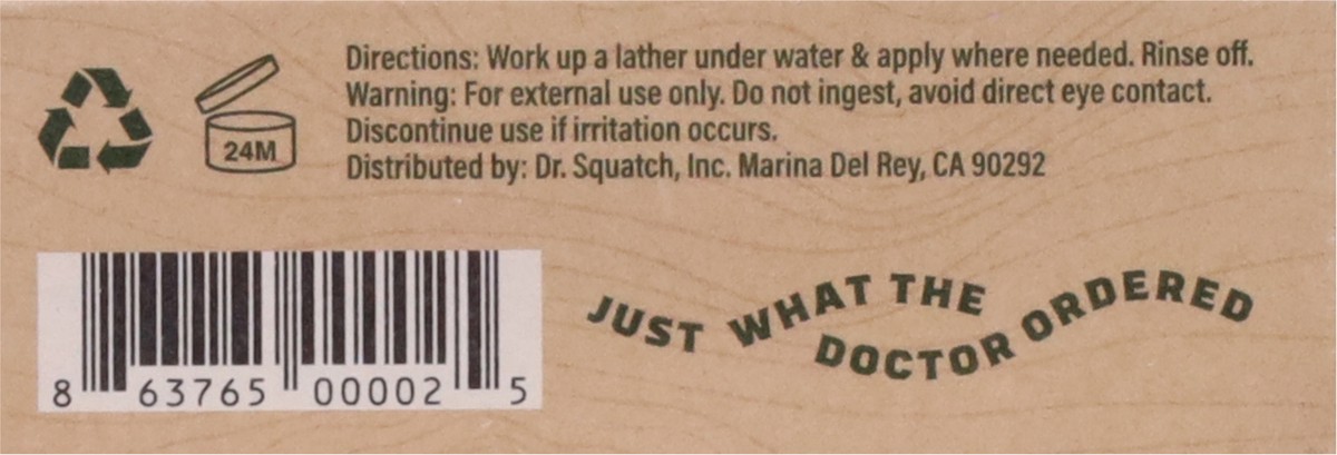 slide 8 of 13, Dr. Squatch Mens Zero Grit Men's Natural Bay Rum Soap 5 oz, 5 oz