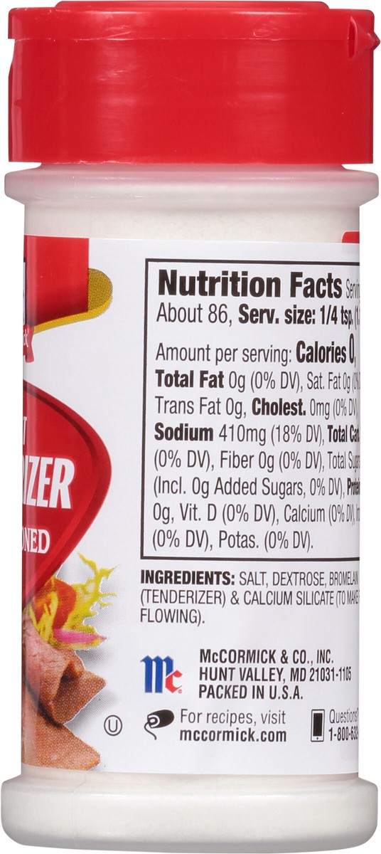 slide 2 of 9, McCormick Non-Seasoned Meat Tenderizer, 3.37 oz, 3.37 oz