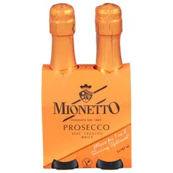 Mionetto Prosecco Brut 2 Pack 187 ml