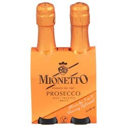 Mionetto Prosecco Brut 2 Pack 187 ml