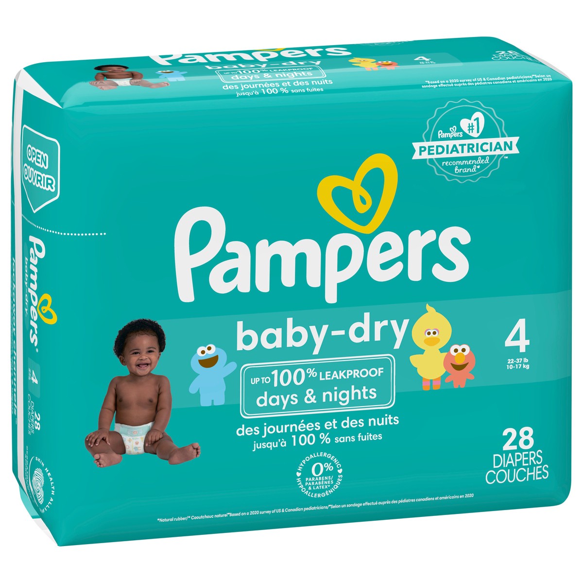 slide 9 of 9, Pampers Baby Dry Diapers Size 4 28 Count, 28 ct