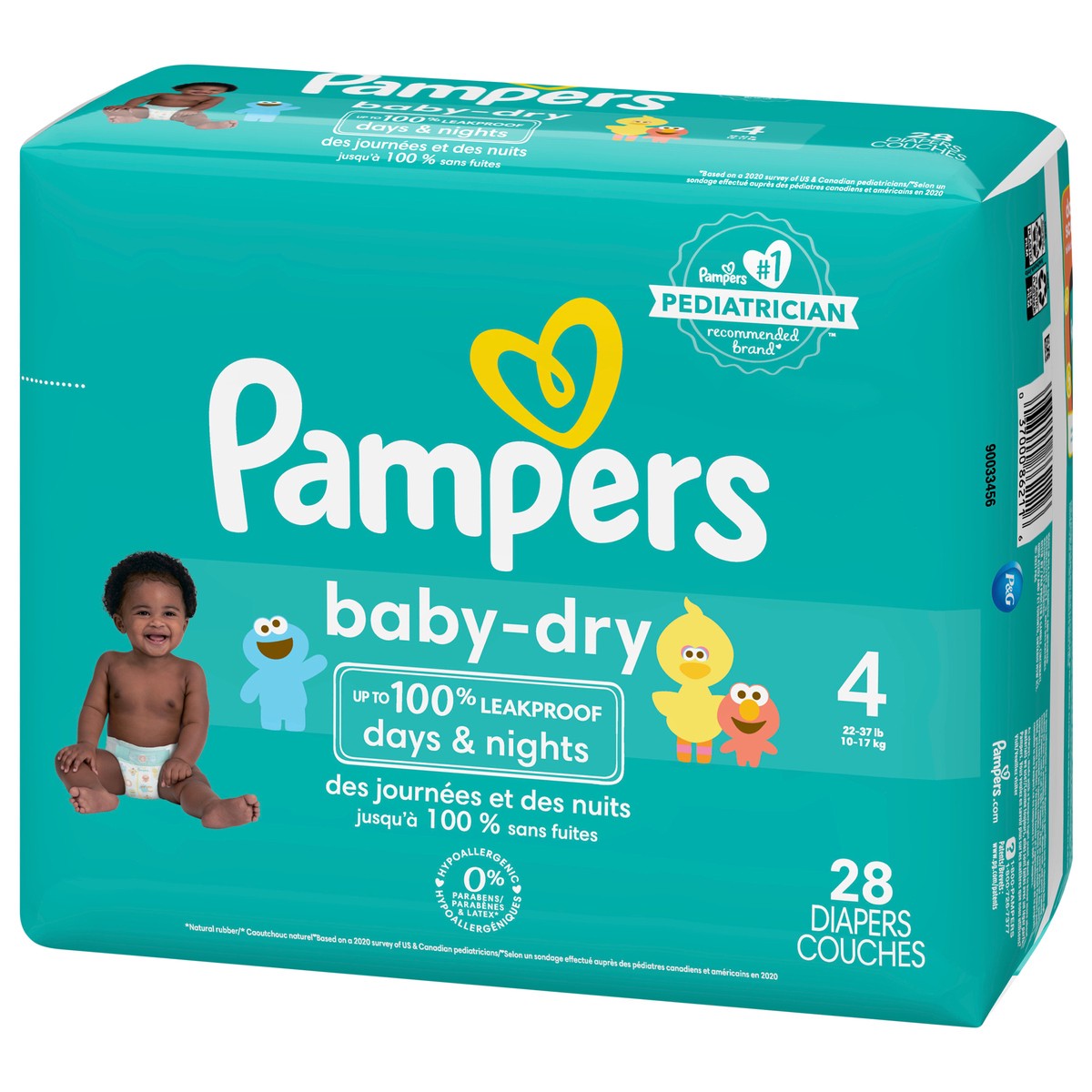slide 6 of 9, Pampers Baby Dry Diapers Size 4 28 Count, 28 ct