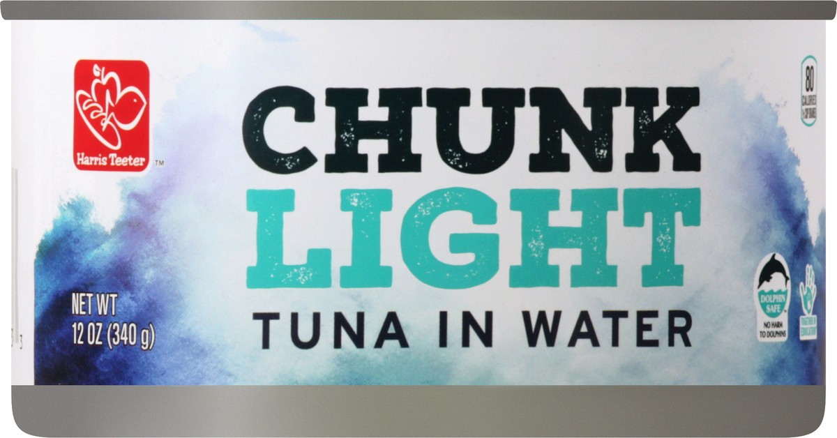 slide 9 of 11, Harris Teeter Tuna - Chunk Light, 12 oz