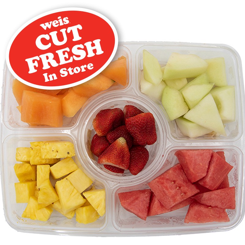 slide 1 of 1, Weis Fresh Cut Large Compartment Tray, per lb