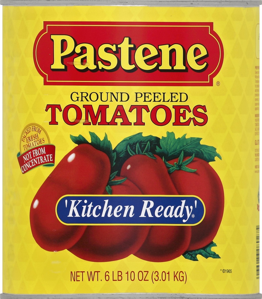 slide 2 of 2, Pastene Kitchen Ready Tomatoes - Ground Peeled, 106 oz