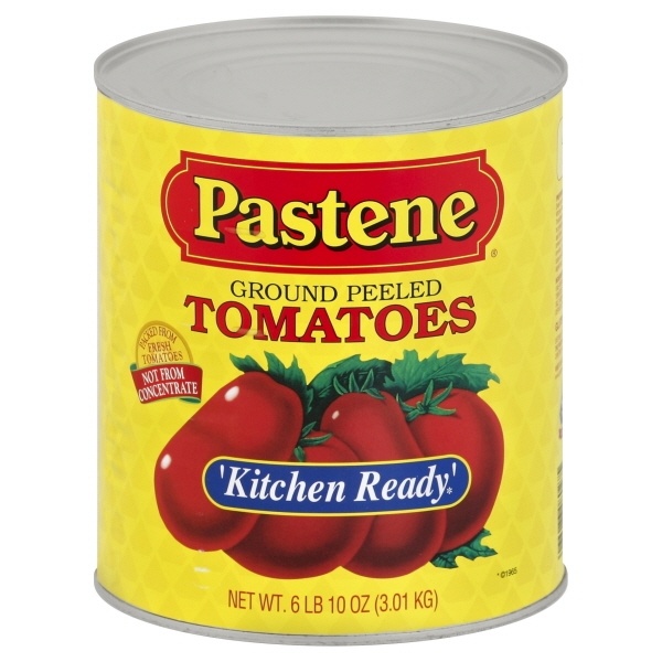 slide 1 of 2, Pastene Kitchen Ready Tomatoes - Ground Peeled, 106 oz