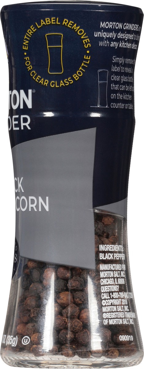 slide 4 of 9, Morton Grinder Black Peppercorn 1.24 oz, 1.24 oz