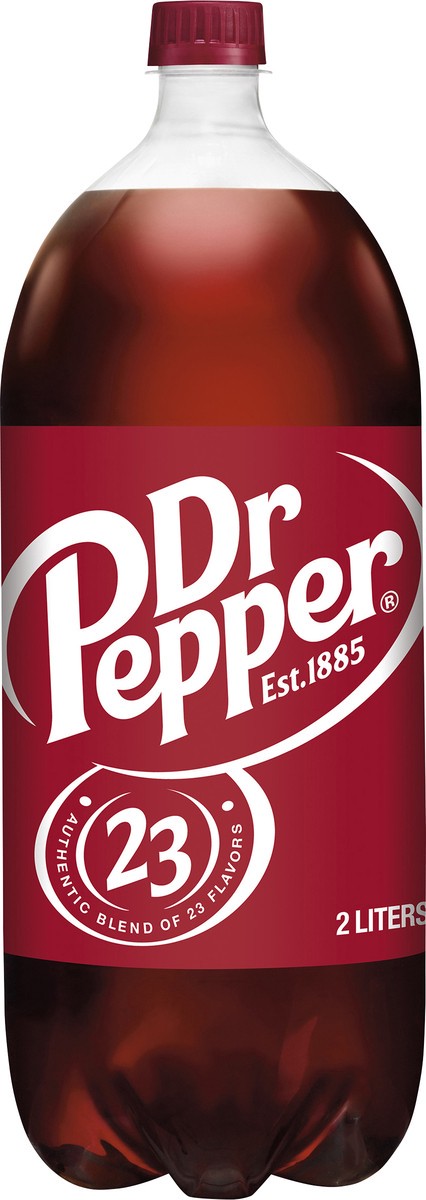 slide 4 of 7, Dr Pepper Soda bottle, 2 liter