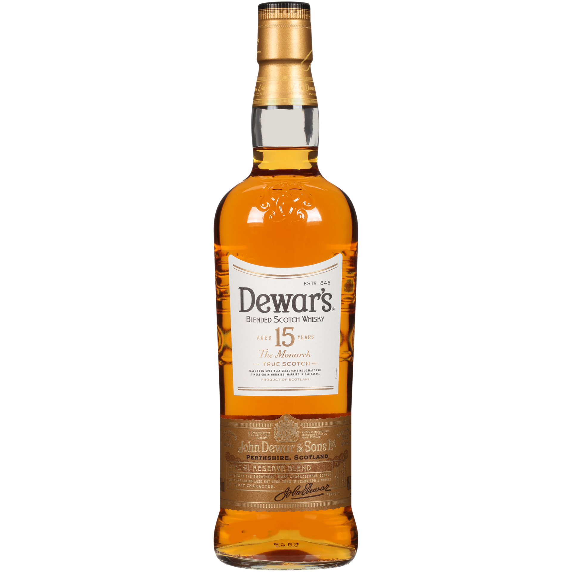 slide 1 of 3, Dewar's DewarS 15 Year Old Blended Scotch Whisky 40% 75Cl/750Ml, 750 ml