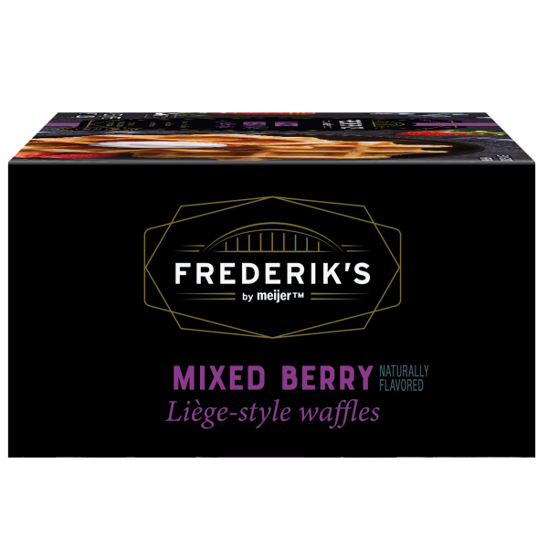 slide 22 of 29, FREDERIKS BY MEIJER Frederik's by Meijer Frozen Mixed Berry Liege Style Waffles, 4 ct