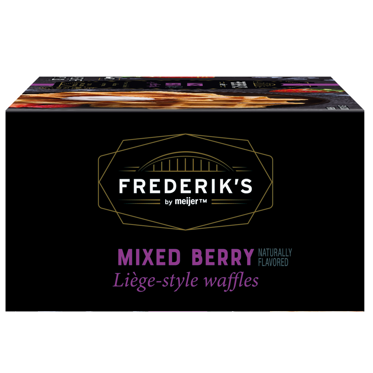 slide 12 of 29, FREDERIKS BY MEIJER Frederik's by Meijer Frozen Mixed Berry Liege Style Waffles, 4 ct