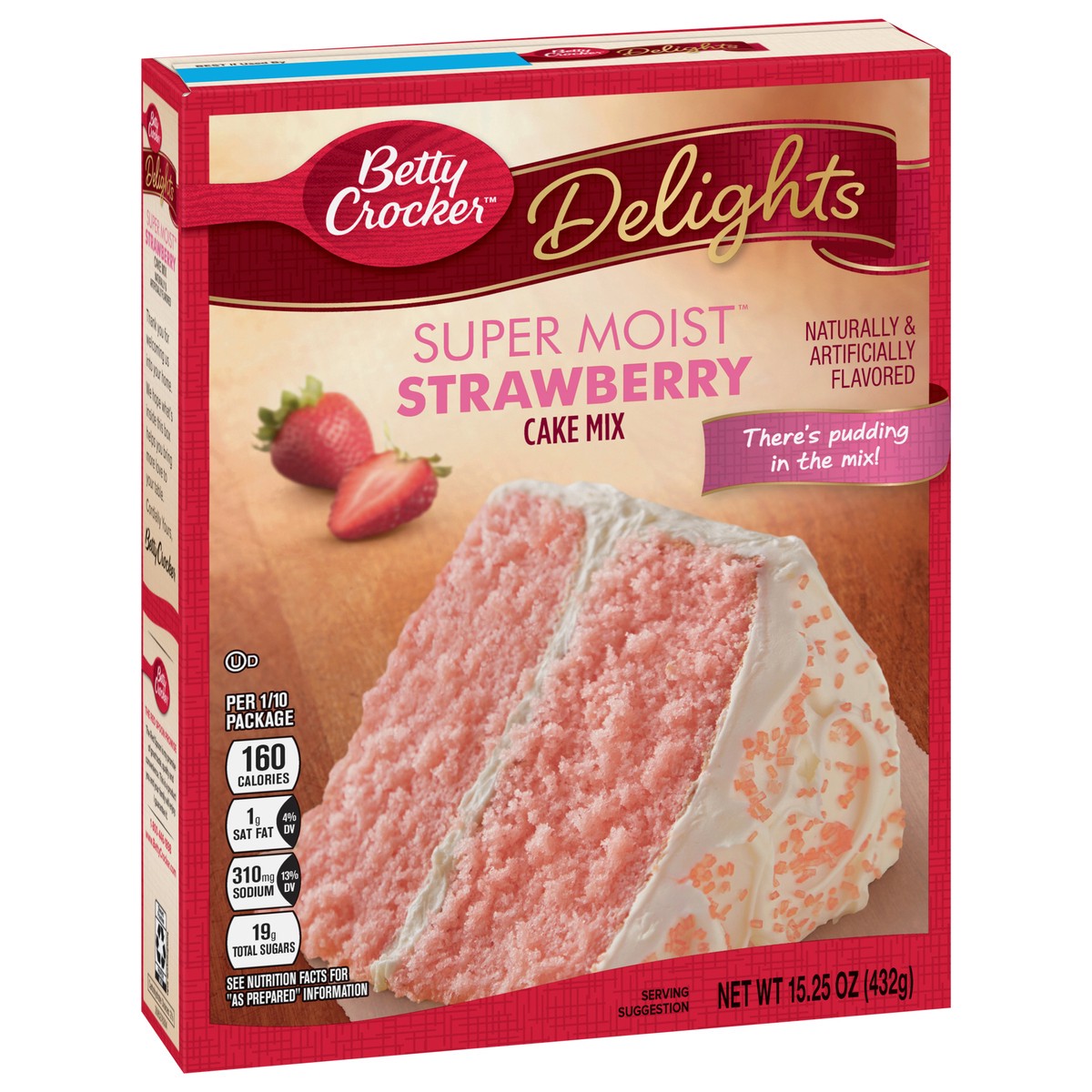 slide 2 of 9, Betty Crocker Super Moist Strawberry Cake Mix, 15.25 oz, 15.25 oz