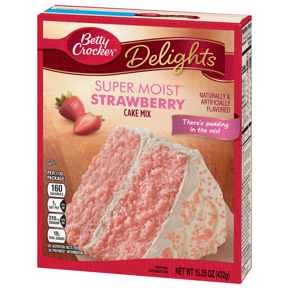 slide 3 of 9, Betty Crocker Super Moist Strawberry Cake Mix, 15.25 oz, 15.25 oz