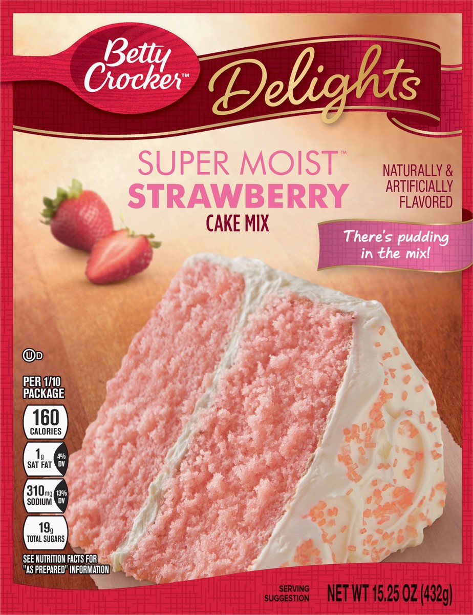 slide 6 of 9, Betty Crocker Super Moist Strawberry Cake Mix, 15.25 oz, 15.25 oz