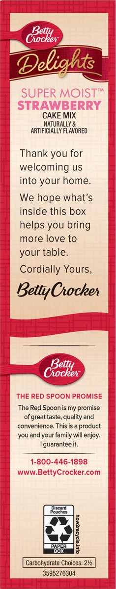 slide 7 of 9, Betty Crocker Super Moist Strawberry Cake Mix, 15.25 oz, 15.25 oz