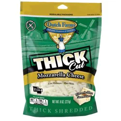 Dutch Farm Thick Cut Shredded Mozzarella Cheese
