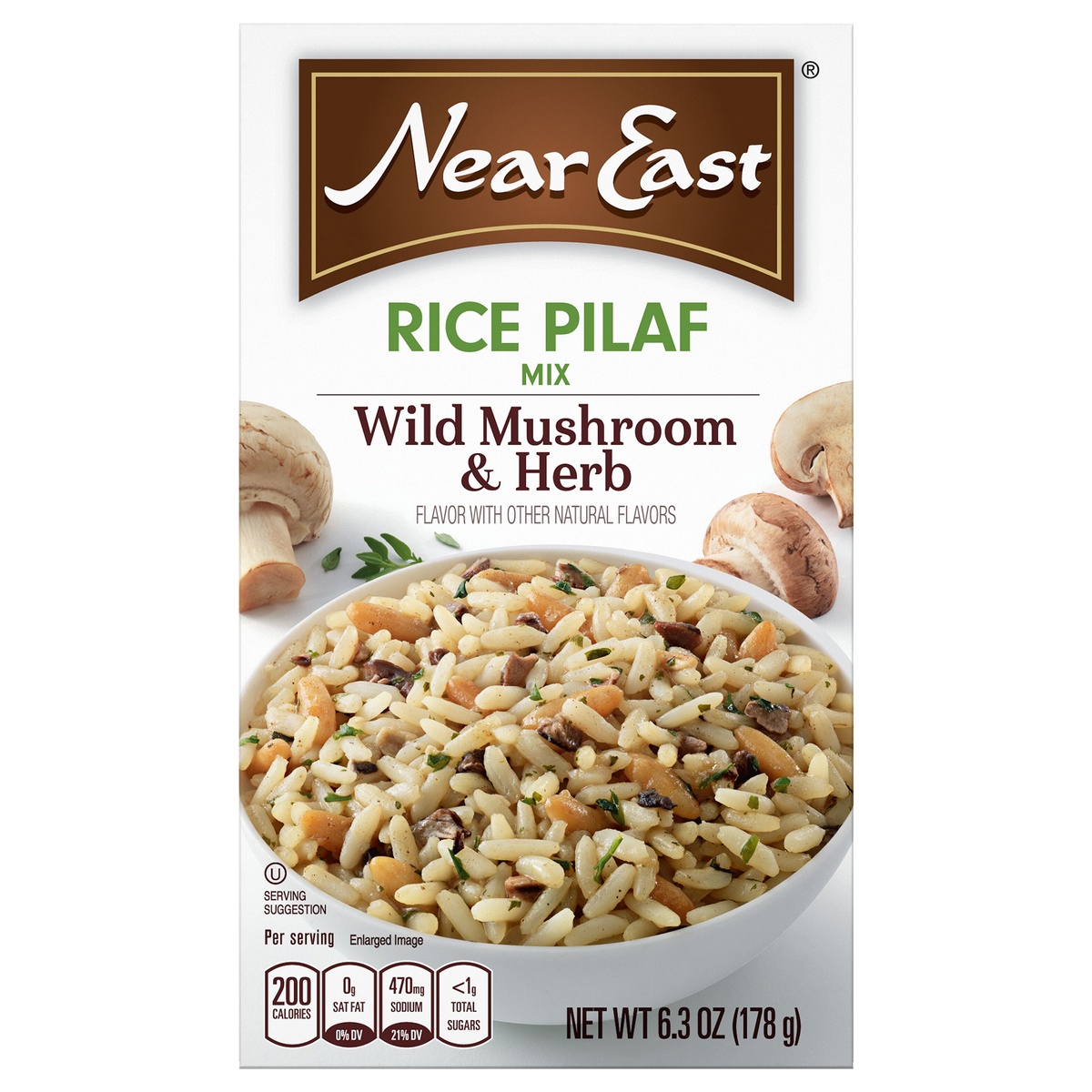 slide 1 of 4, Near East Rice Pilaf Mix Wild Mushroom & Herb 6.3 Oz, 