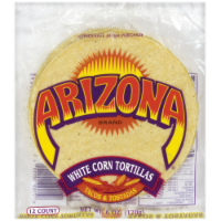 slide 1 of 4, AriZona Brand White Corn Tortillas 12 ct Bag, 6 oz