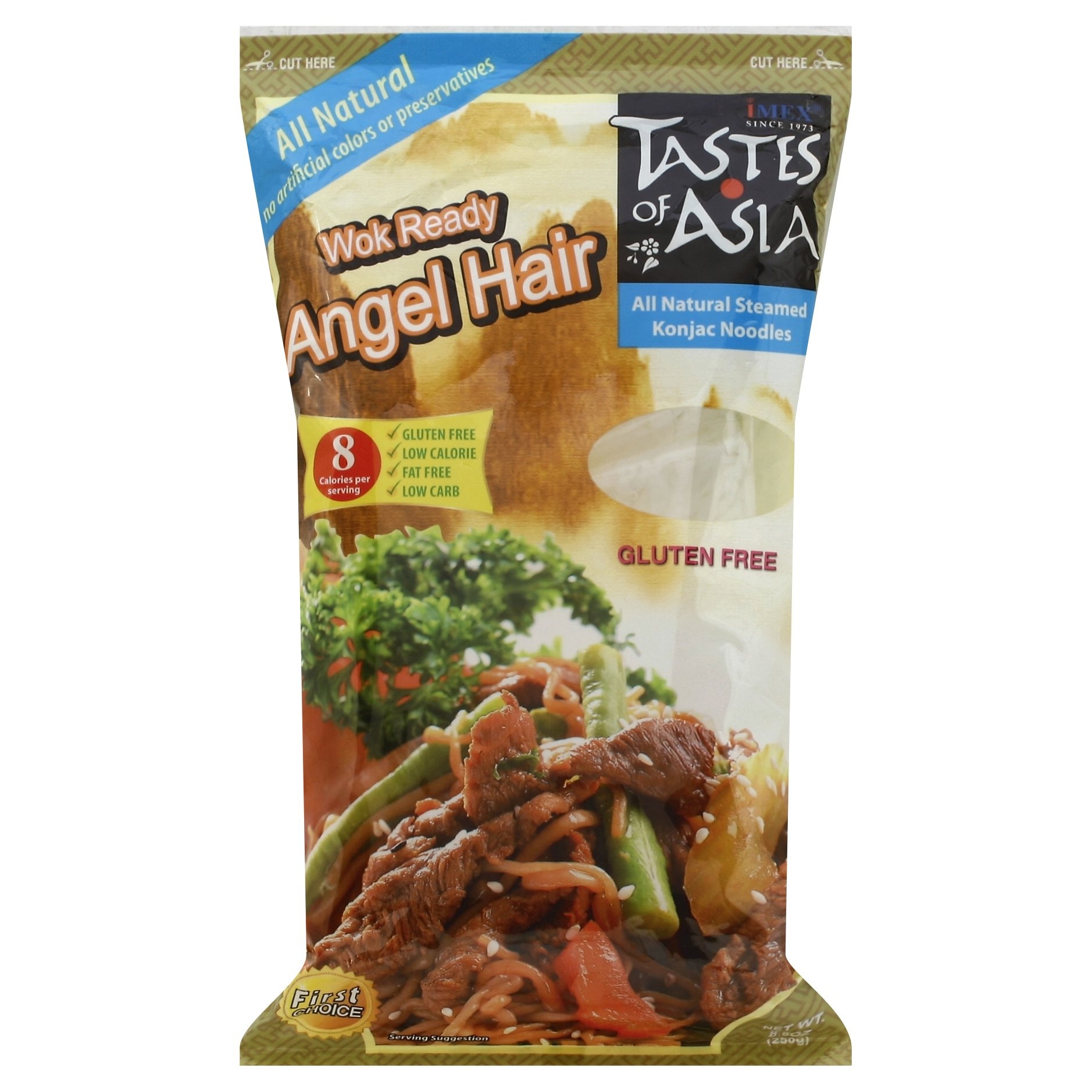 slide 1 of 1, Taste of Asia Angel Hair Konjac Noodles, 8.8 oz