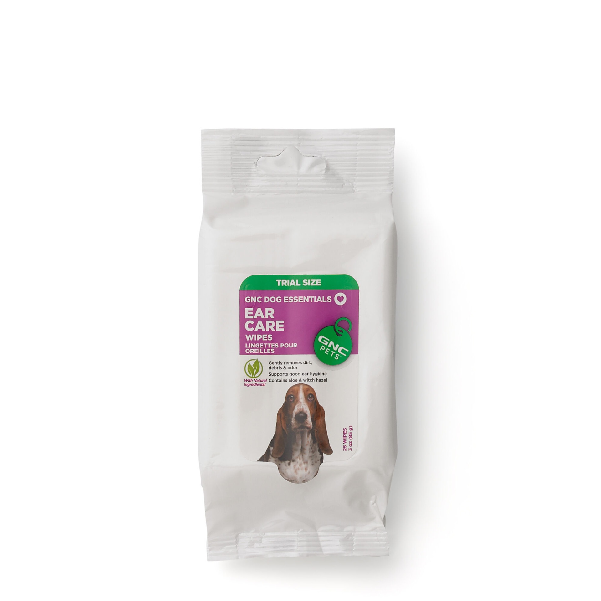 slide 1 of 1, GNC Pets Ear Care Wipes - Trial Size, 25 ct