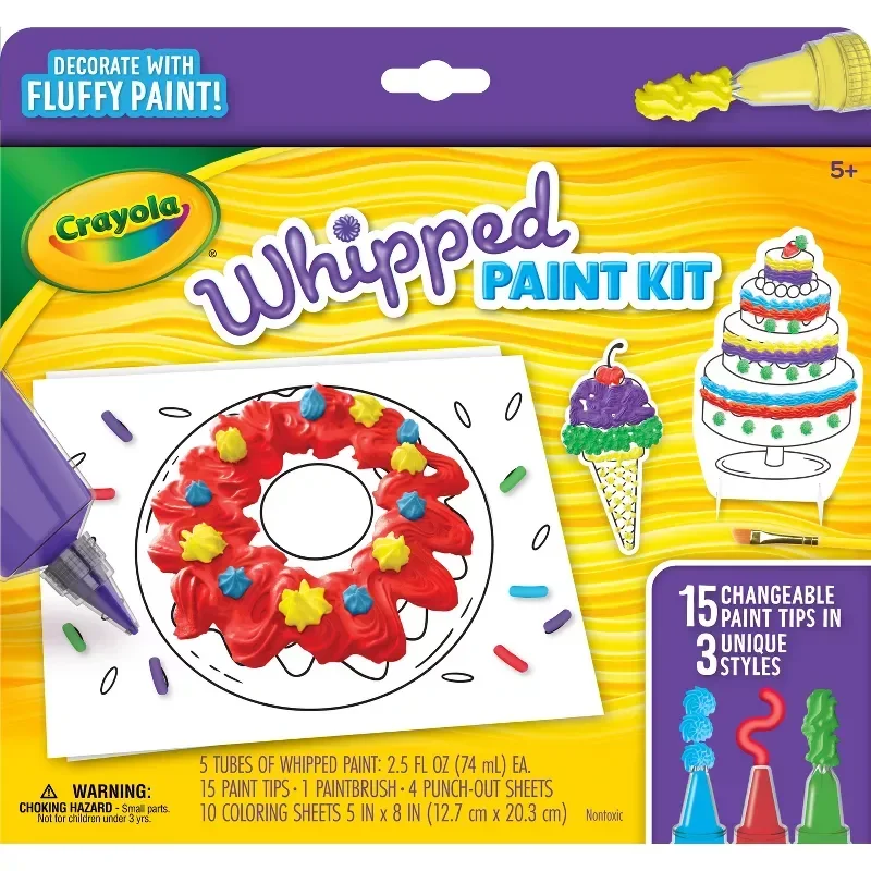 slide 1 of 9, Crayola Whipped Paint Set, 1 ct