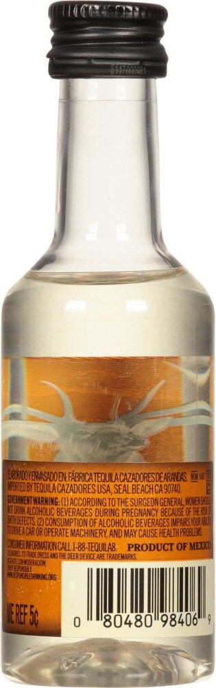 slide 2 of 2, Cazadores Tequila Reposado, 50 ml