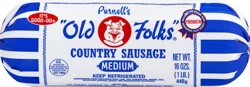 Purnell's "Old Folks" Medium Country Sausage Chub, 16 oz