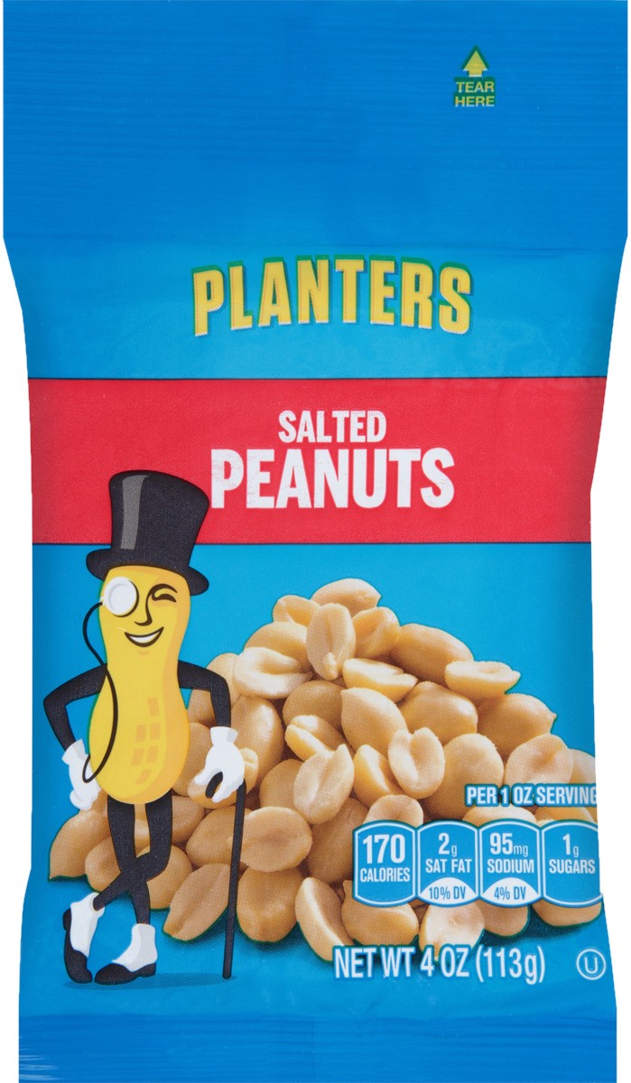 slide 3 of 7, Planters Salted Peanuts 4 oz, 4 oz