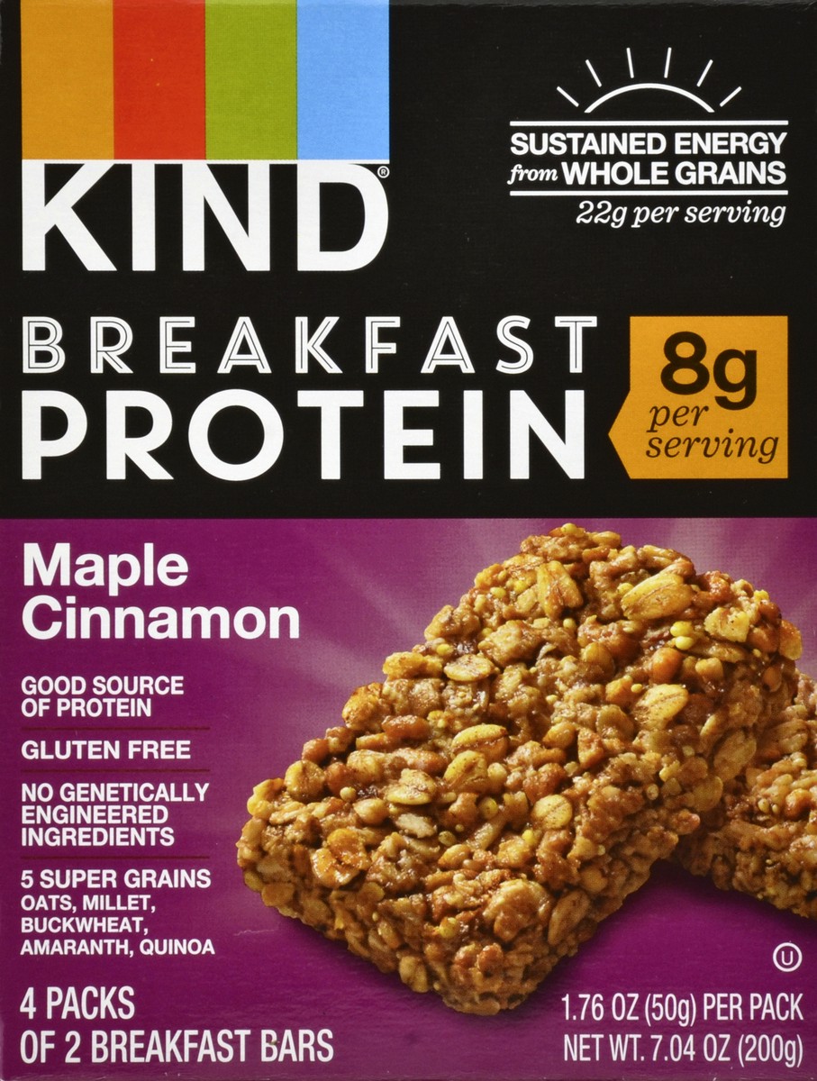 slide 4 of 4, Kind Maple Cinnamon Breakfast Protein, 7.04 oz