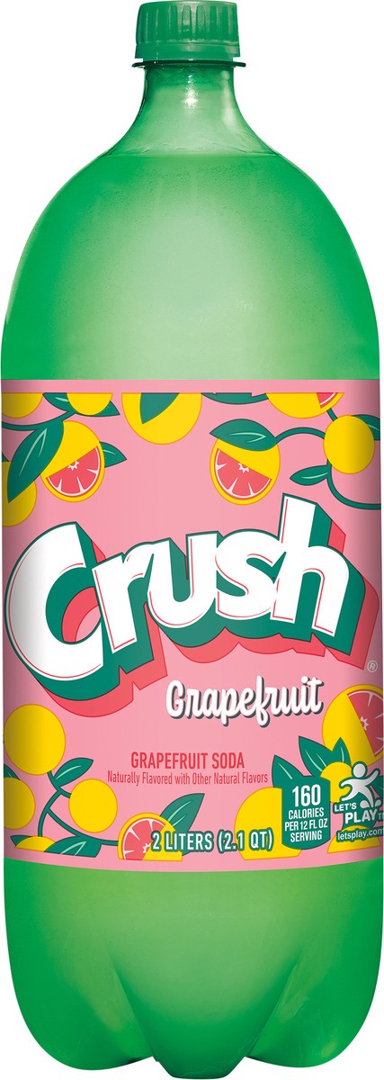 slide 4 of 6, Crush Grapefruit Soda, 2 L bottle, 2 liter