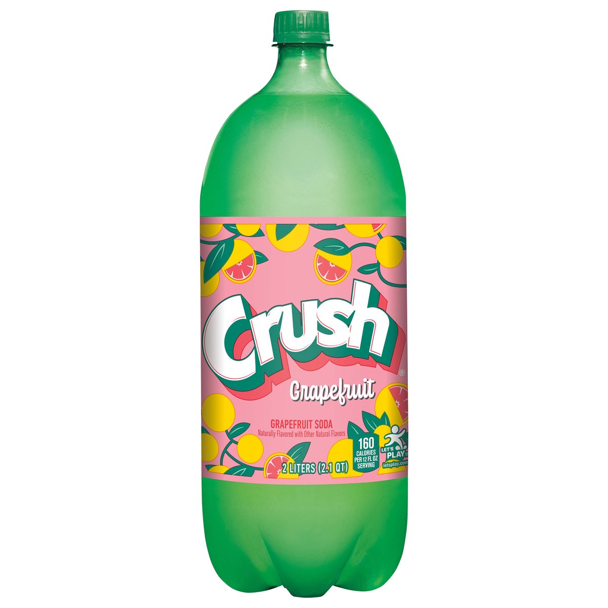 slide 1 of 6, Crush Grapefruit Soda, 2 L bottle, 2 liter