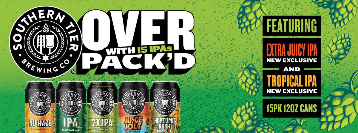 slide 6 of 6, Southern Tier Brewing Co. Overpack'd Variety Pack, 15 ct; 12 fl oz