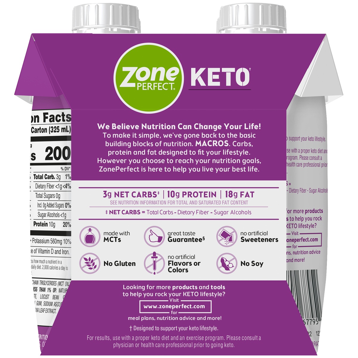 slide 10 of 11, Zone Perfect Keto Vanilla Shakes, 44 oz