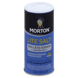 Morton 50% Less Sodium Iodized Salt & Potassium Chloride