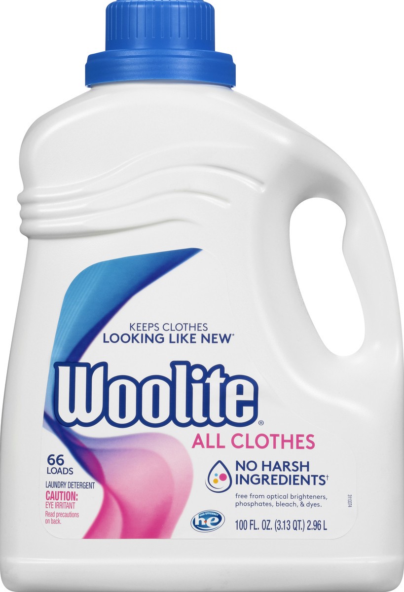 slide 9 of 11, Woolite Damage Defense Liquid Laundry Detergent, 66 Loads, Regular and HE Washers, 100 Fl Oz, Packaging may vary, 100 oz