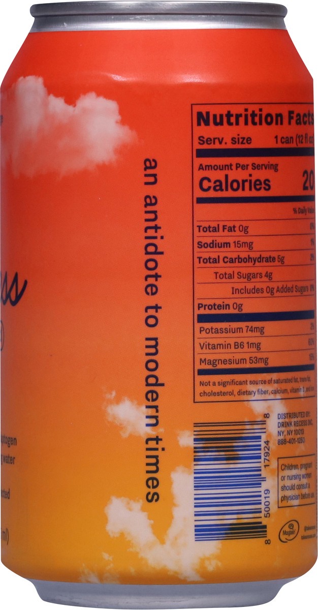 slide 5 of 13, Recess Mood Blood Orange Sparkling Water - 12 fl oz, 12 fl oz