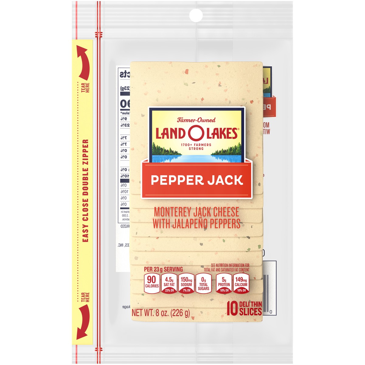slide 5 of 9, Land O'Lakes Sliced Pepper Jack Cheese, 8 oz, 8 oz