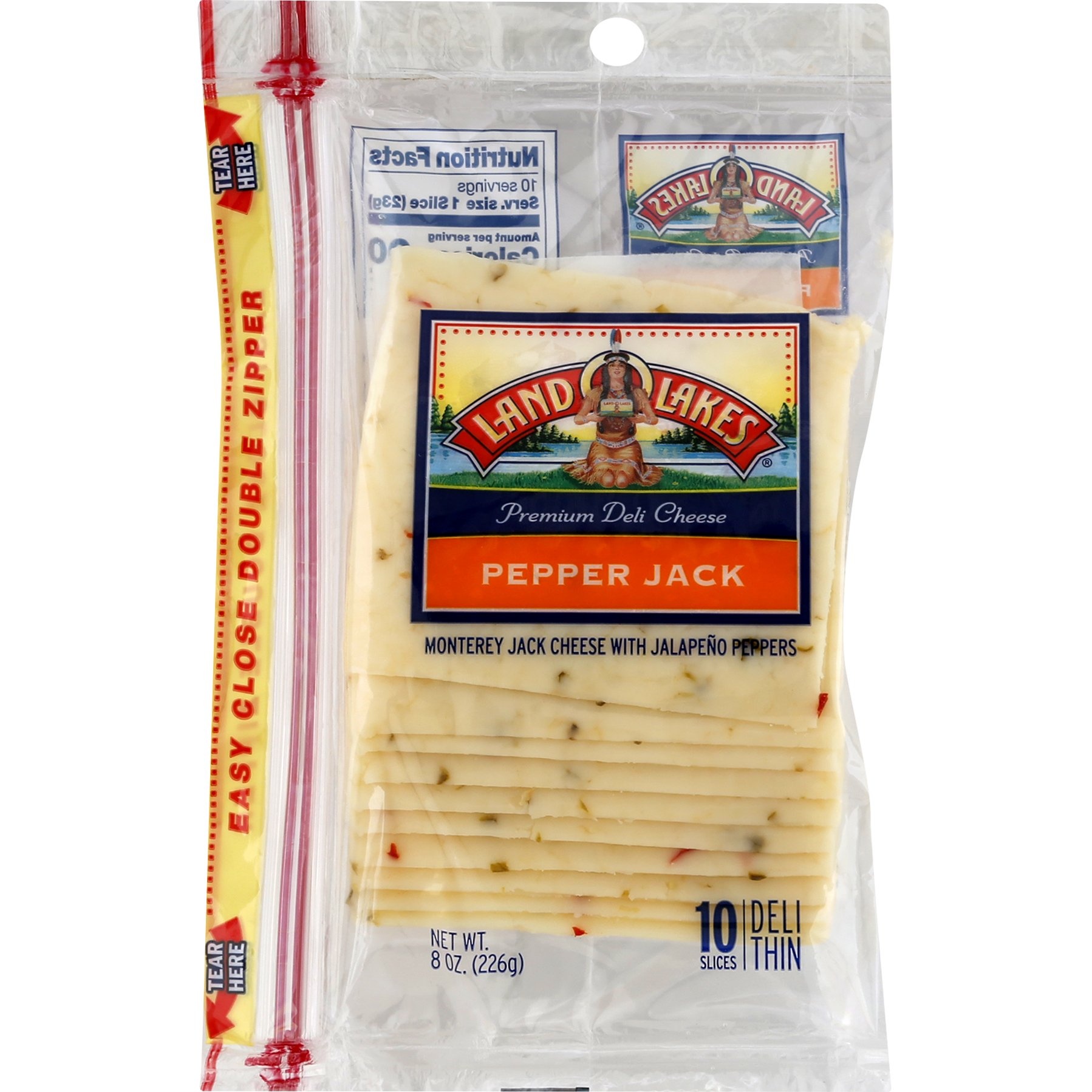 Land O'Lakes Premium Deli Pepper Jack Cheese 8 oz Shipt