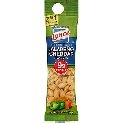 slide 1 of 1, Lance Jalapeno Cheddar Peanuts, 1 oz