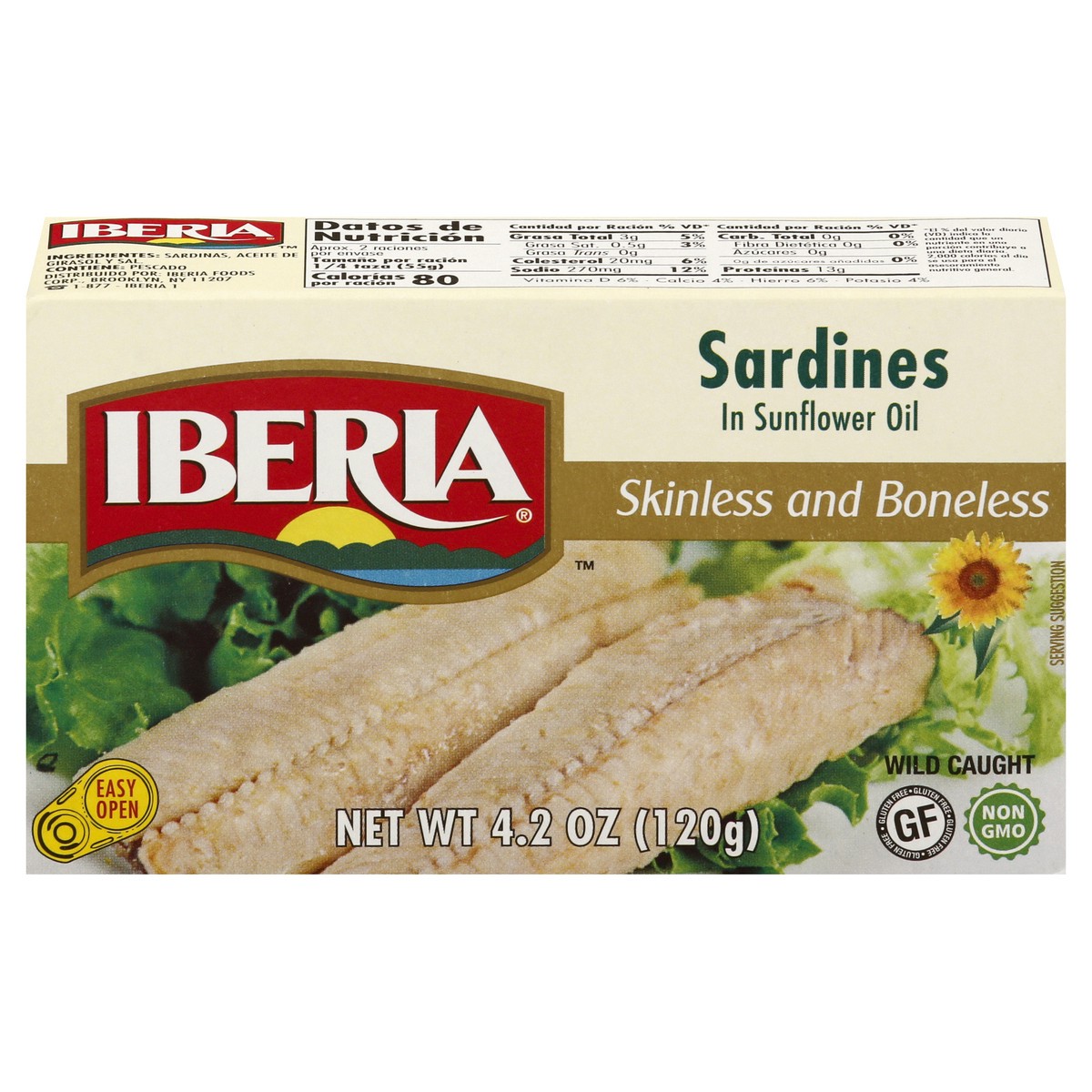 slide 3 of 10, Iberia Sardines in Sunflower Oil 4.2 oz, 4.2 oz