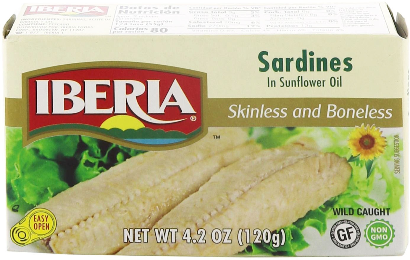 slide 1 of 1, Iberia Sardines in Sunflower Oil 4.2 oz, 4.2 oz