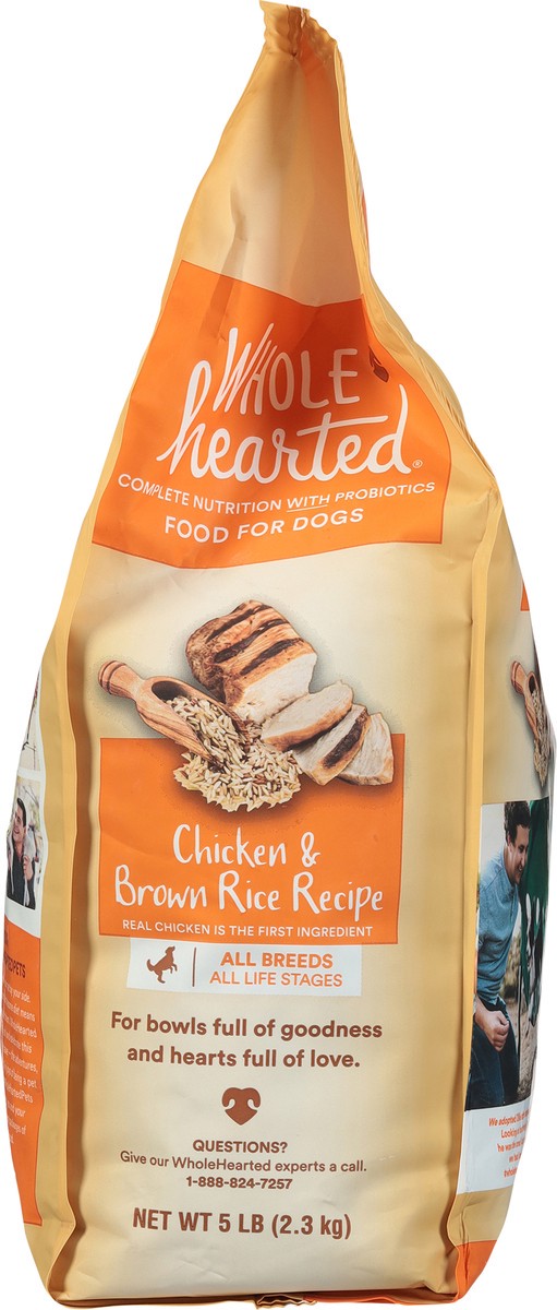 slide 5 of 15, Whole Hearted All Life Stages All Breed Chicken & Brown Rice Recipe Food for Dogs 5 lb, 5 lb